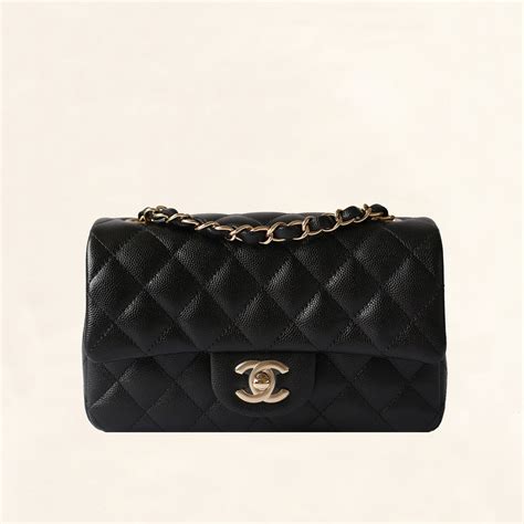 chanel classic flap mini rectangle caviar|Flap Bags .